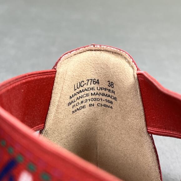 Alegria Lucia Red LUC-7764 Sandal Women Size 38 8-8.5 Benefits Charity - Picture 14 of 16